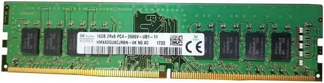 HYNIX 16GB (1*16GB) 2RX8 PC4-23400Y-U DDR4-2933MHZ UDIMM (HMA82GU6CJR8N-WM) thumbnail