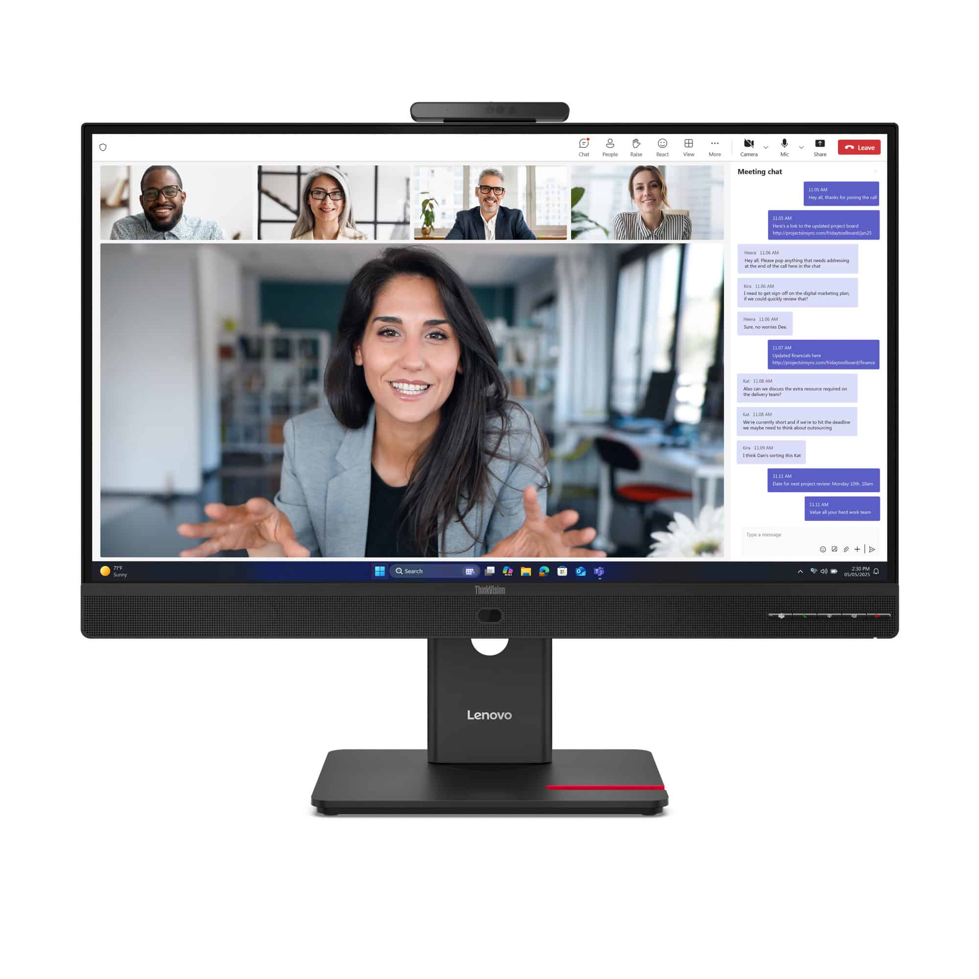 Lenovo ThinkVision T24-4v Monitor (64B6MAR1EU) thumbnail