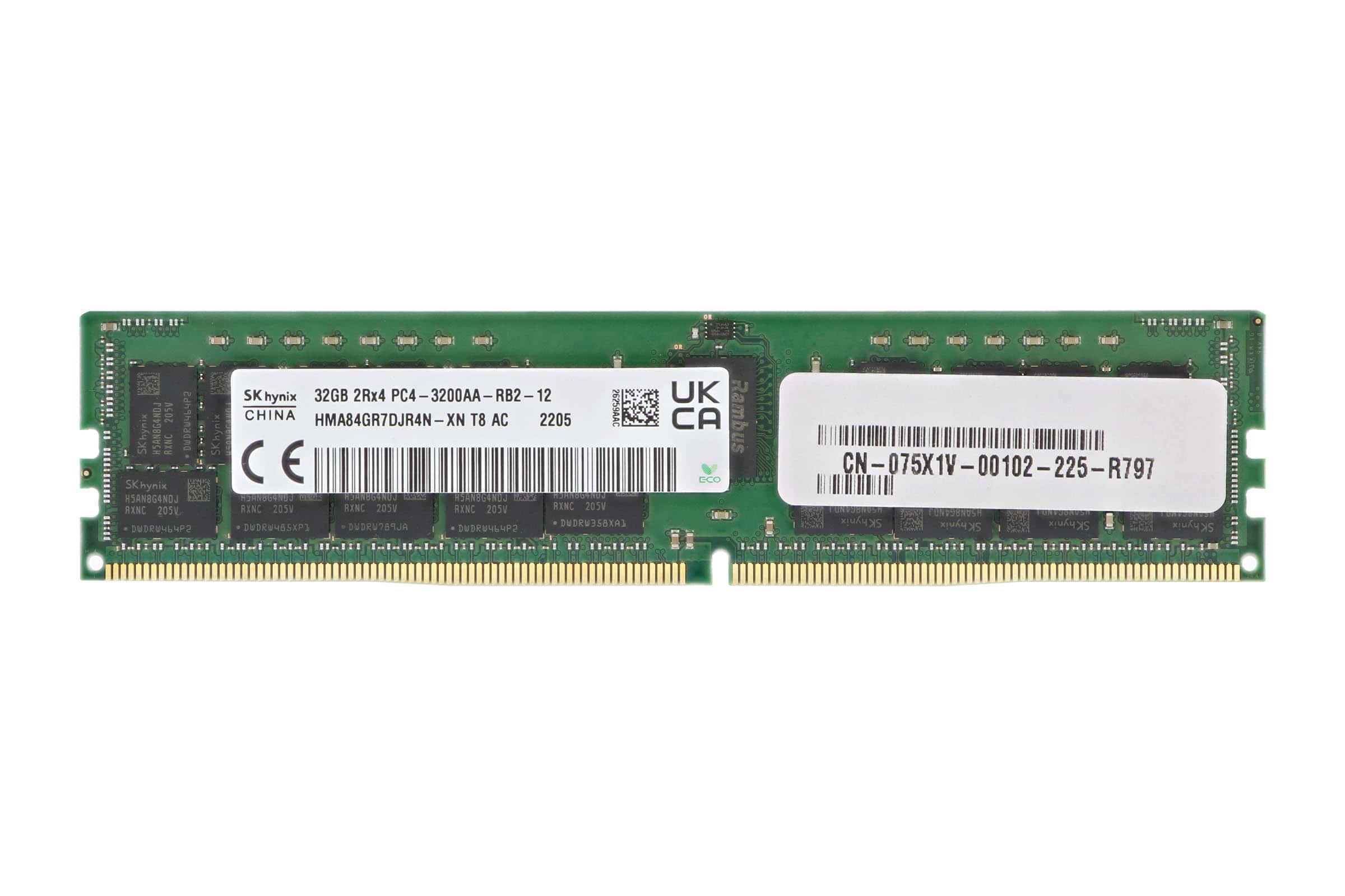 Dell 32GB 2Rx4 PC4-25600AA DDR4-3200MHz (HMA84GR7DJR4N-XN) thumbnail