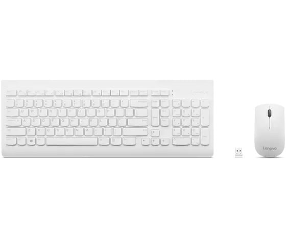 Lenovo GX30W75336 toetsenbord Inclusief muis Universeel USB + Bluetooth QWERTY Wit (GX30W75336) thumbnail