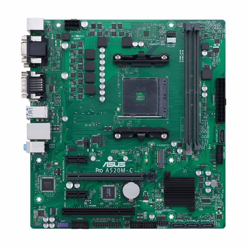 ASUS Pro A520M-C/CSM AMD A520 Socket AM4 micro ATX (90MB1550-M0EAYC) thumbnail