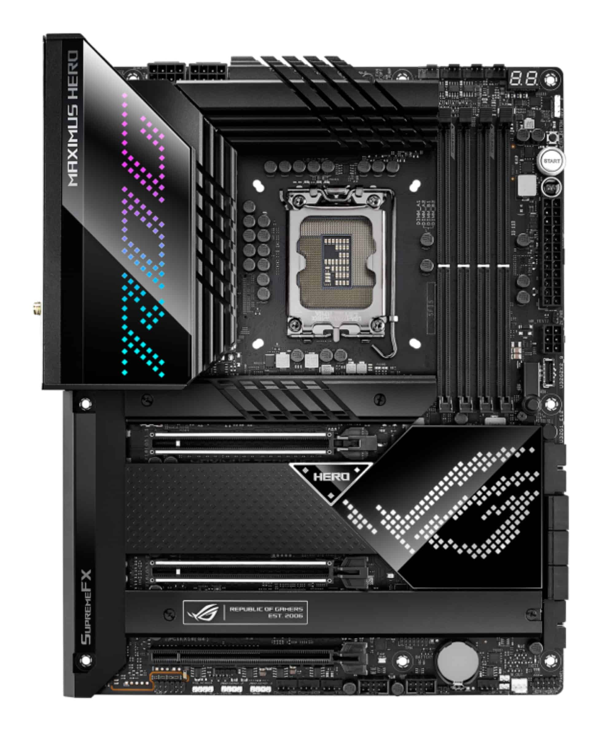 ASUS ROG MAXIMUS Z690 HERO Intel Z690 LGA 1700 ATX (90MB18E0-M0EAY0) thumbnail