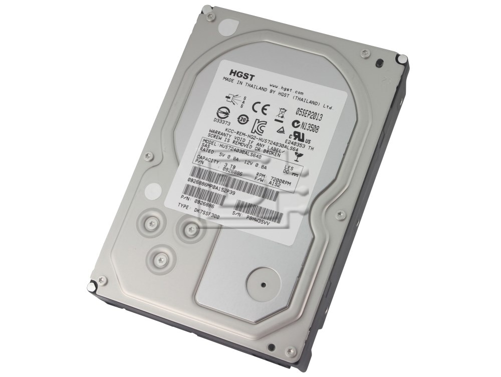 Hitachi HGST/Hitachi 3,5 3TB HUS724030ALS640 / 0B26886 SAS 6Gb/s 7200rpm 64MB Ultrastar 7K4000 (0B26886-FR/NP) (0B26886-FR/NP) thumbnail