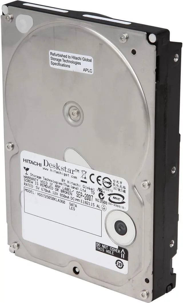 Hitachi 500GB 3,5 HDS725050KLA360 SATA 0A32779 (HDS725050KLA360-0A32779-FR/PL) (HDS725050KLA360-0A32779-FR/PL) thumbnail