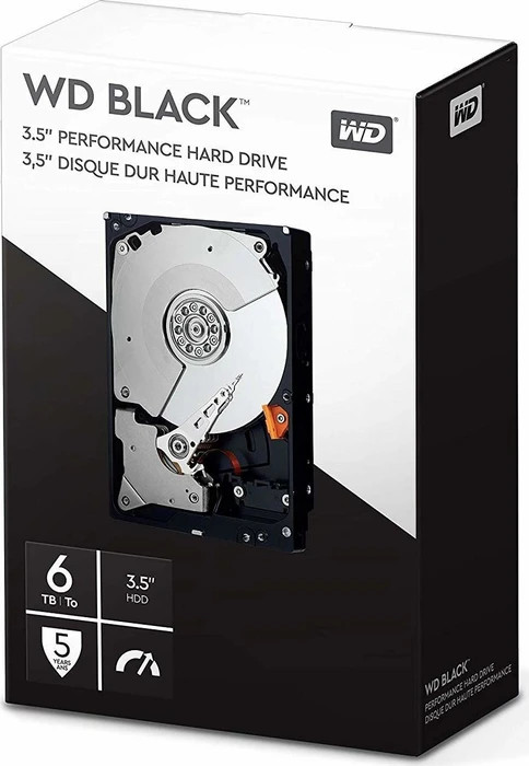 Western Digital WD Black WDBSLA0060HNC - Festplatte - 6TB - intern - 3.5 (8,9 cm) - SATA 6Gb/s - 7200 U/min - Puffer: 256MB (WDB (WDBSLA0060HNC-WRSN) thumbnail