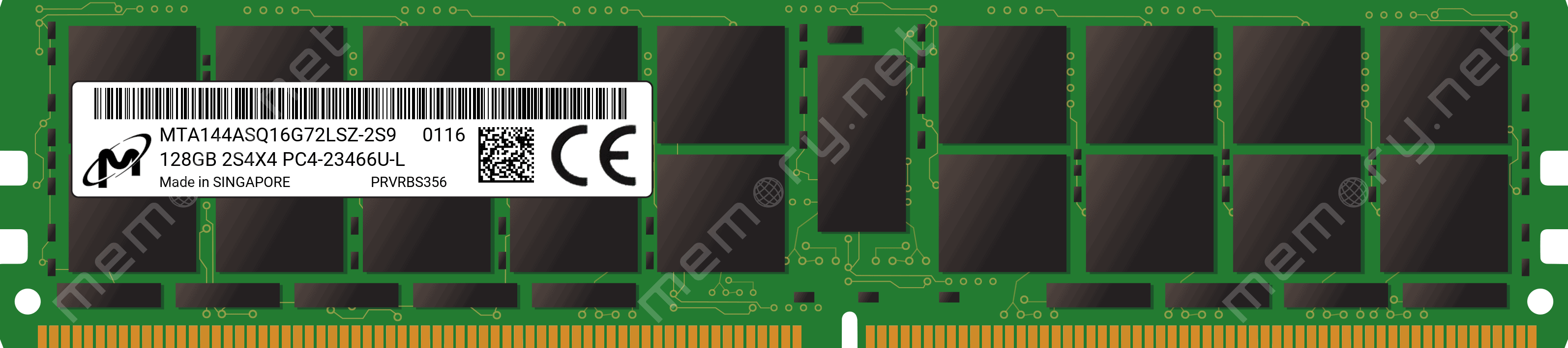 Dell 128GB 8Rx4 PC4-21300V (MTA144ASQ16G72LSZ-2S-RFB) thumbnail