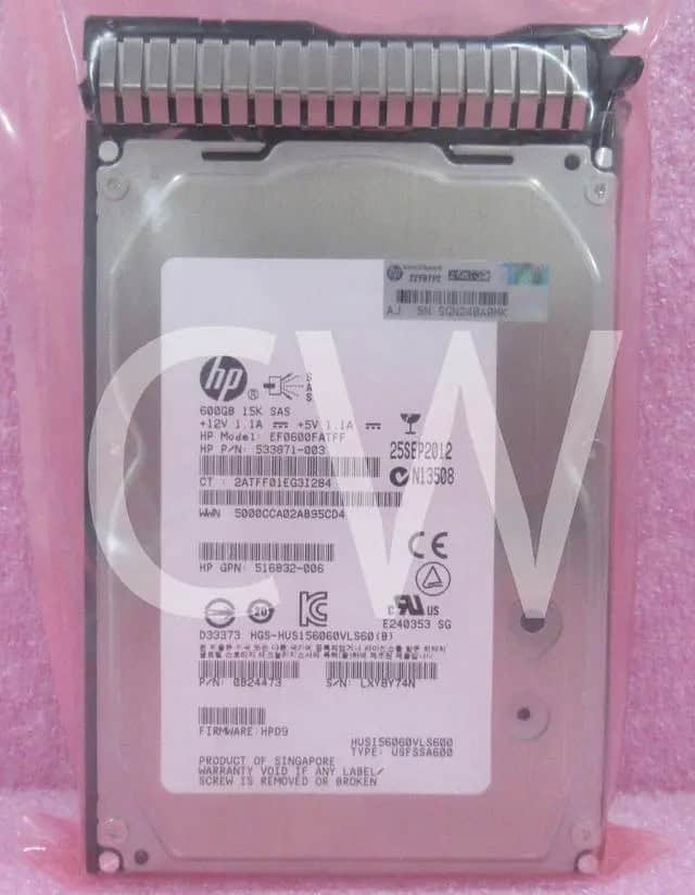HP 600GB 6G SAS 15K 3.5in (652620-S21) thumbnail