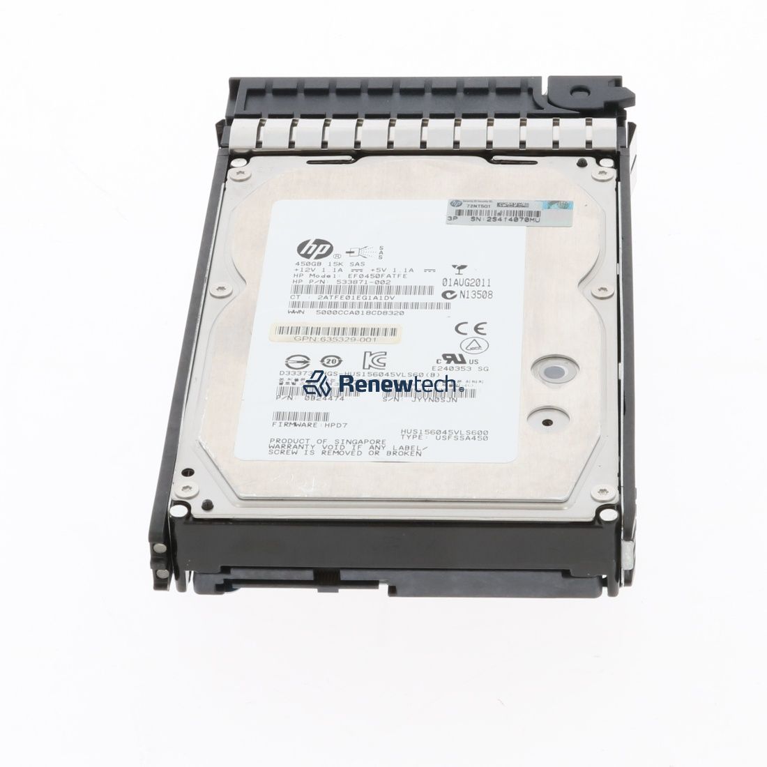 HP 450.0GB Hard Drive SAS (EF0450FATFE) thumbnail