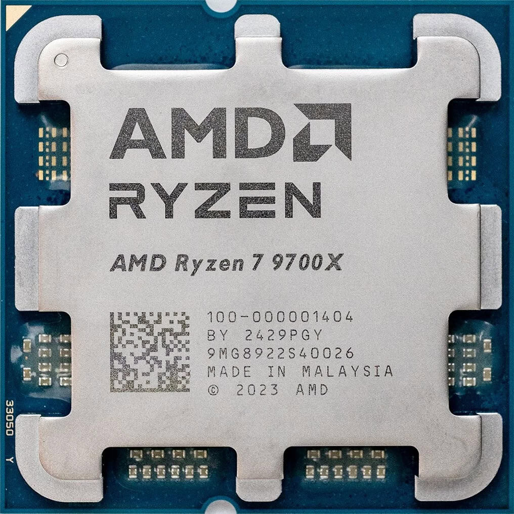 AMD Ryzen 7 9700X - 3,8 GHz - 8 Kerne - 16 Threads - 32MB Cache-Speicher - Socket AM5 - AMD Processors Multipack (MPK) (100-1000 (100-100001404MPK) thumbnail