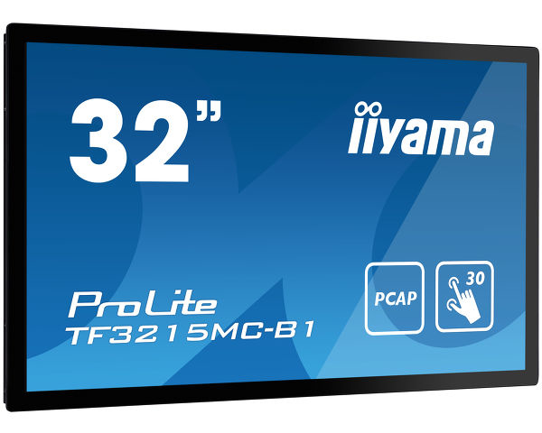 iiyama ProLite TF3215MC-B1 computer monitor 81,3 cm (32") 1920 x 1080 Pixels Full HD LED Touchscreen Kiosk Zwart (TF3215MC-B1) thumbnail