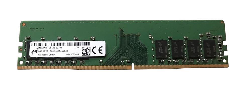 MICRON 8GB (1*8GB) 1RX8 PC4-19200U DDR4-2400MHZ UDIMM (MTA8ATF1G64AZ-2G3) thumbnail