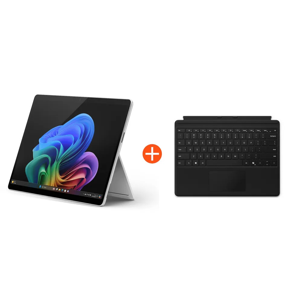 Microsoft Surface Pro (11. Edition) Copilot+ PC 13 OLED 2in1 Platin Snapdragon® X Elite 16GB/512GB SSD Win11 EP2-08363 ohne Netz (EP2-08363+EP2-00428) thumbnail