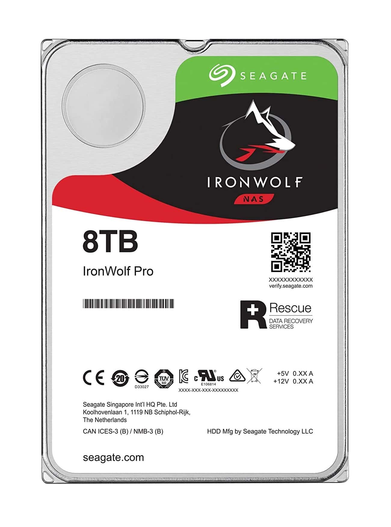 Seagate IronWolf ST8000VNA04 interne harde schijf 8 TB 7200 RPM 256 MB 3.5" SATA III (ST8000VNA04) thumbnail