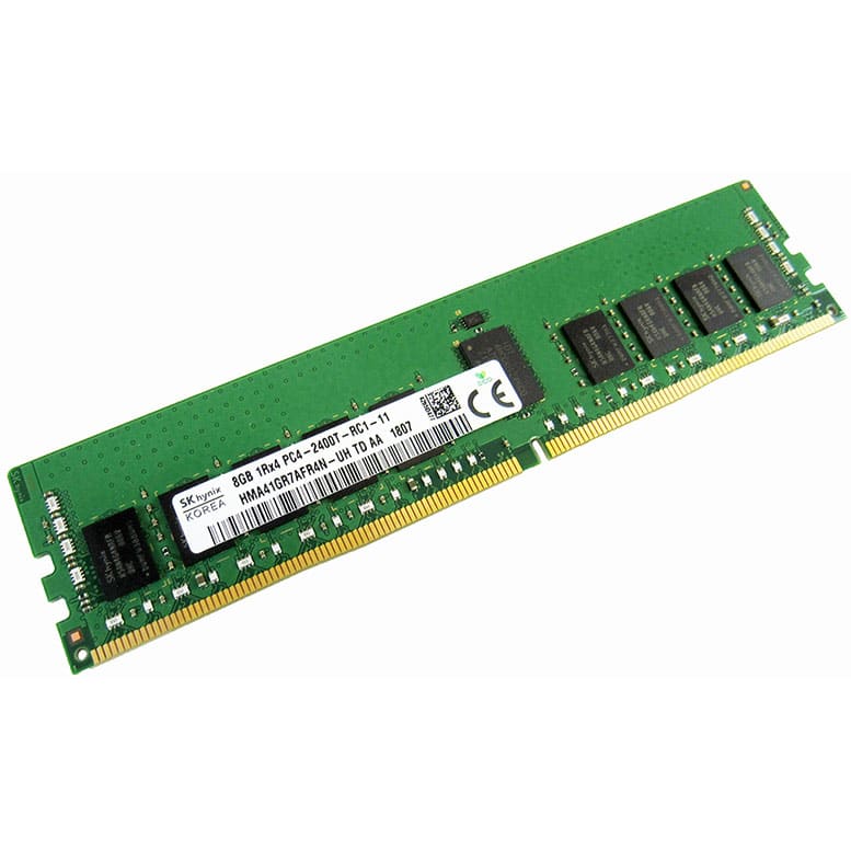 HYNIX 8GB (1*8GB) 1RX4 PC4-19200T-R DDR4-2400MHZ RDIMM (HMA41GR7AFR4N-UH) thumbnail