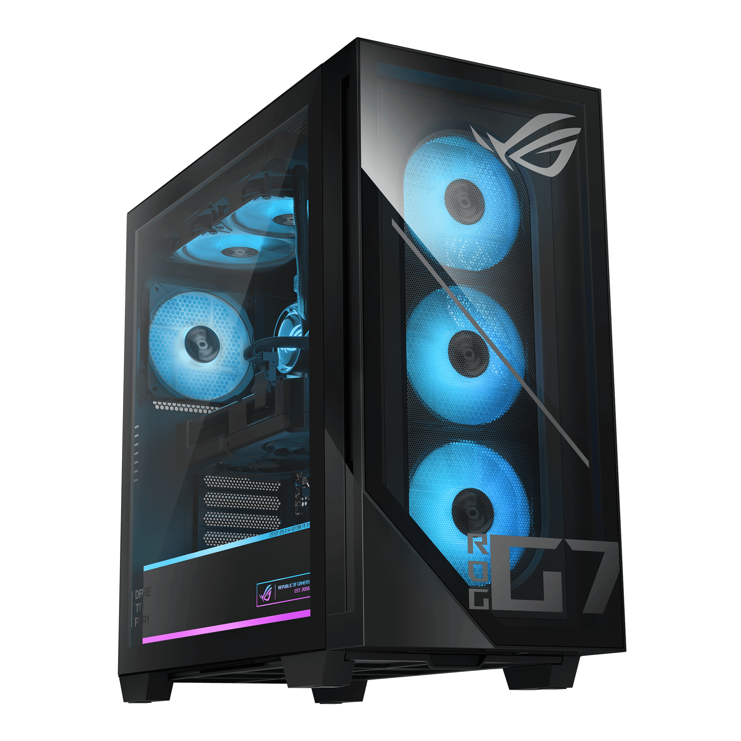 ASUS ROG - Complete system - Core Ultra 7 - RAM 32 GB - HDD 1,000 GB - NVIDIA GeForce RTX 5000 (90PF0561-M022D0) thumbnail