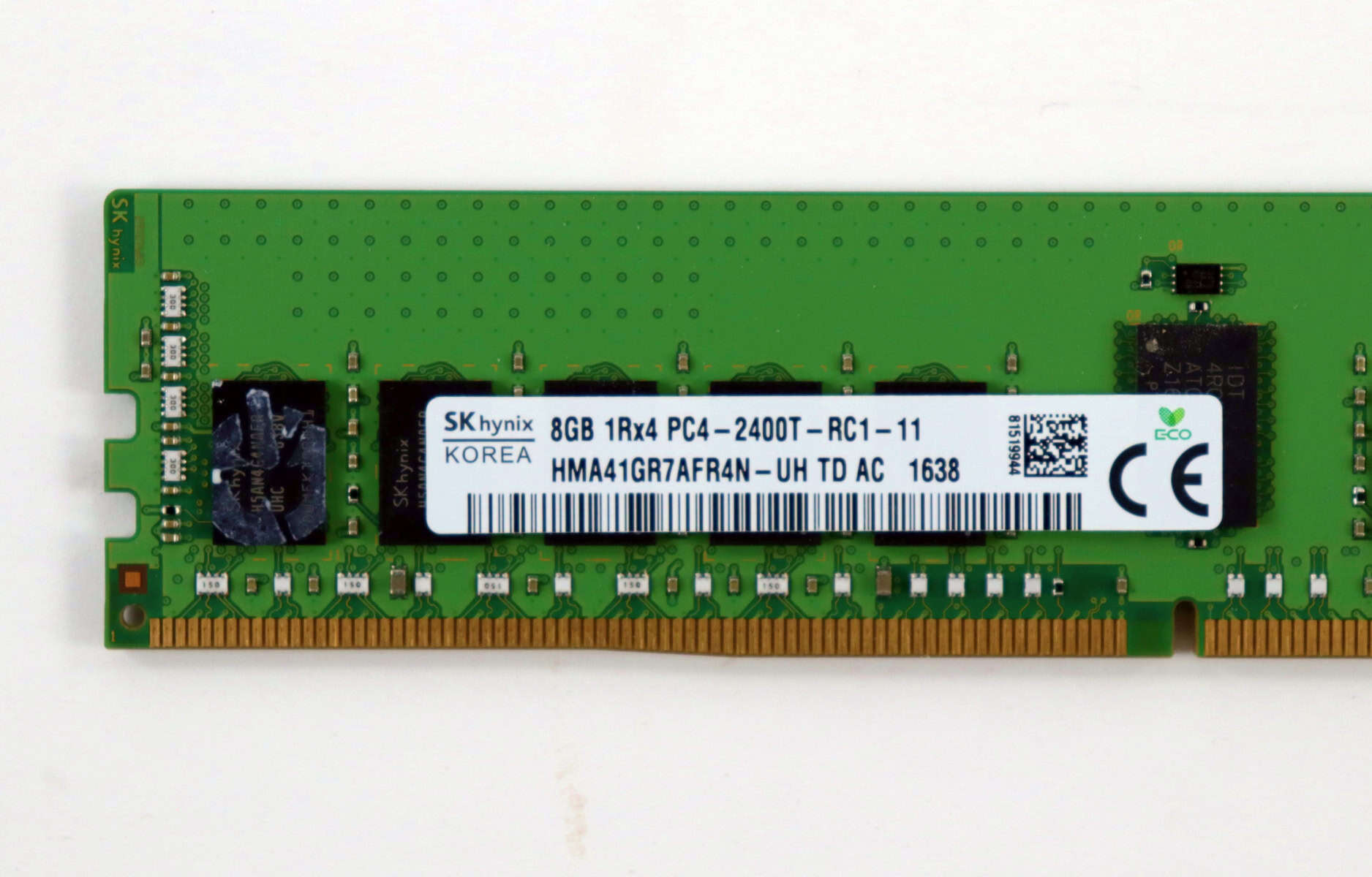 Dell 8GB 1Rx4 PC4-19200T DDR4-2400MHz (HMA41GR7AFR4N-UH) thumbnail