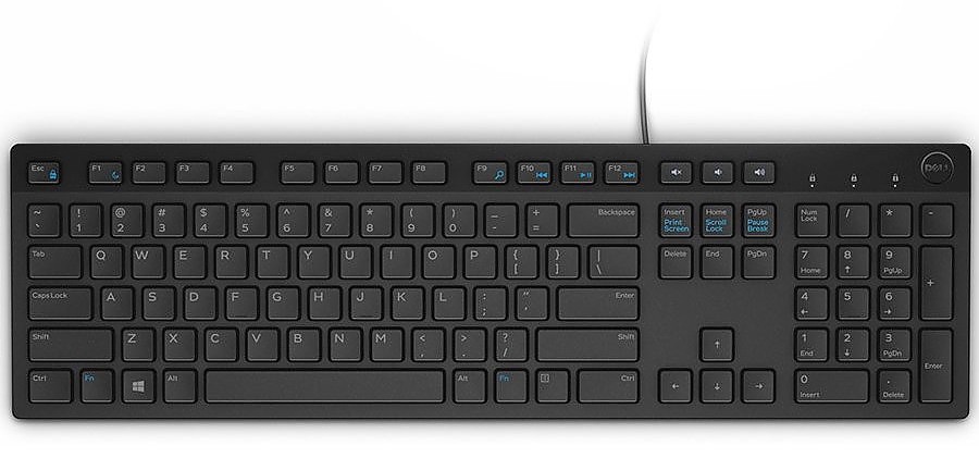 Dell USB wired keyboard with 104 (N6R8G) (N6R8G) thumbnail
