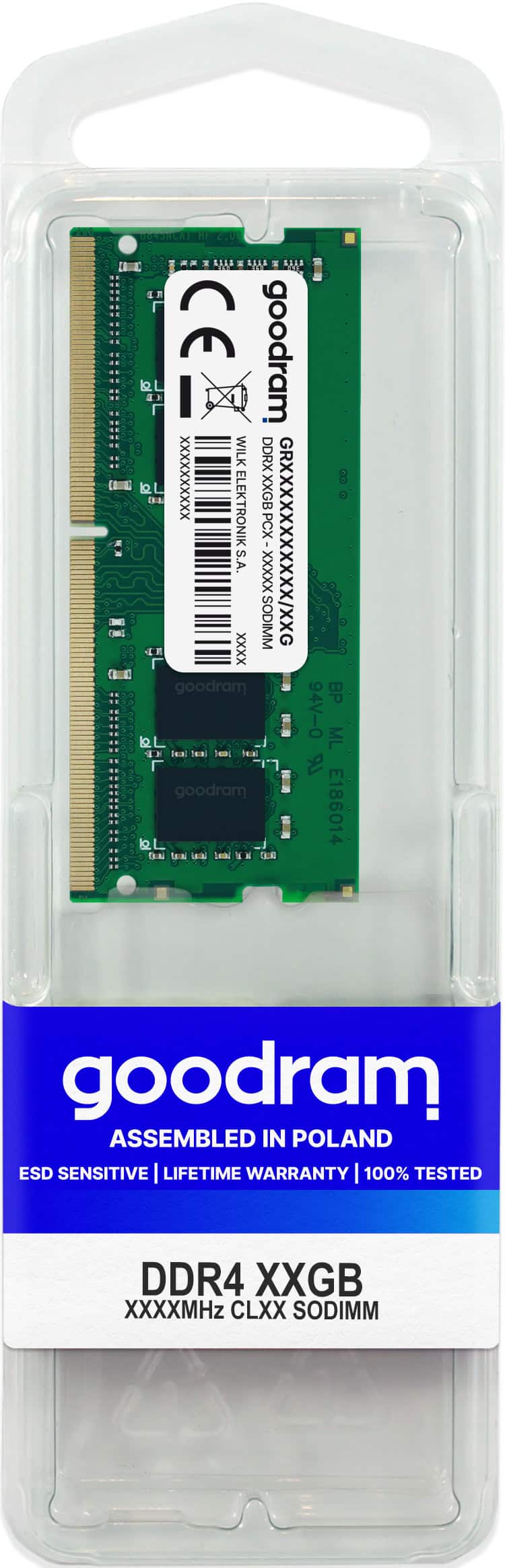 Goodram GR2400S464L17/16G geheugenmodule 16 GB 1 x 16 GB DDR4 260-pin SO-DIMM (GR2400S464L17/16G) thumbnail