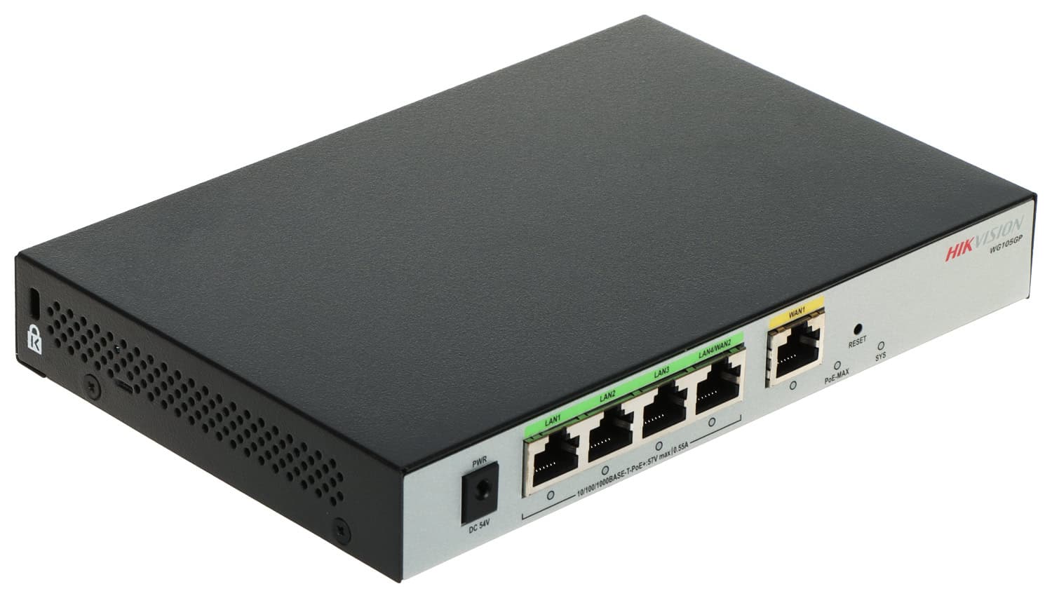 Hikvision CONTROLLER HIKVISION DS-3WG105G-SI 2P WAN Gigabit, 3P LAN - Up to 100 users 30/06 (DS-3WG105G-SI) thumbnail