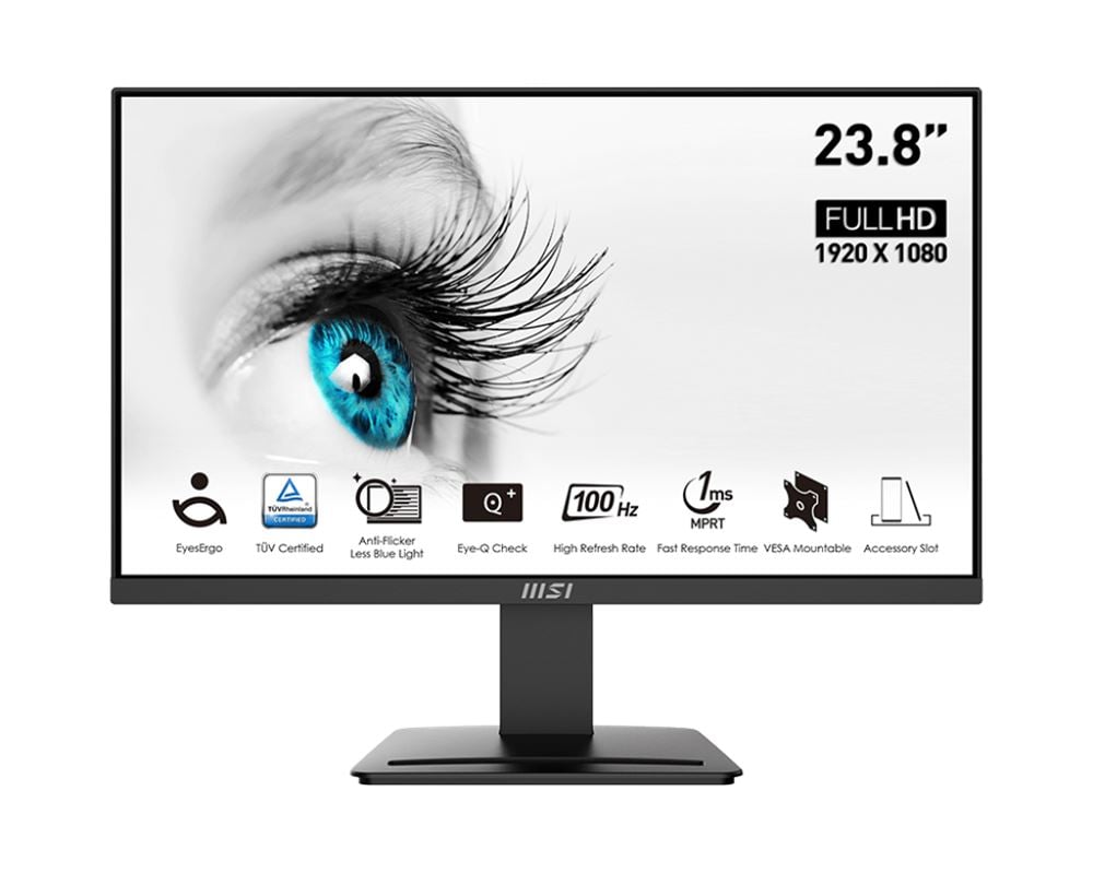 MSI Pro Mp2412 B0C9YN973W Flat 23.8 - Flat-screen TFT/LCD - 24 inch - 60.5 cm (9S6-3BA9CH-059) thumbnail