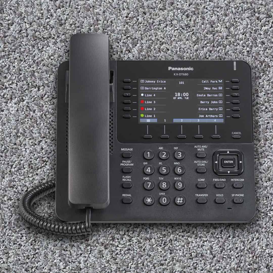 Panasonic KX-DT680 - Digital Telephone - Black KX-DT680NE-B - System Telephone - Switch (KX-DT680NE-B) thumbnail