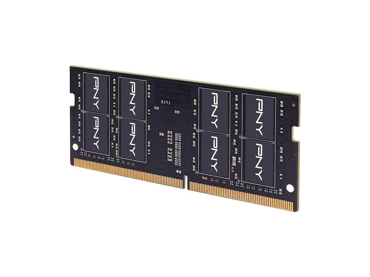 PNY 32 GB DDR4 RAM SO-DIMM PC3200 PNY (MN32GSD3200_BLK) Tray - 32 GB - DDR4 (MN32GSD43200-BLK) thumbnail