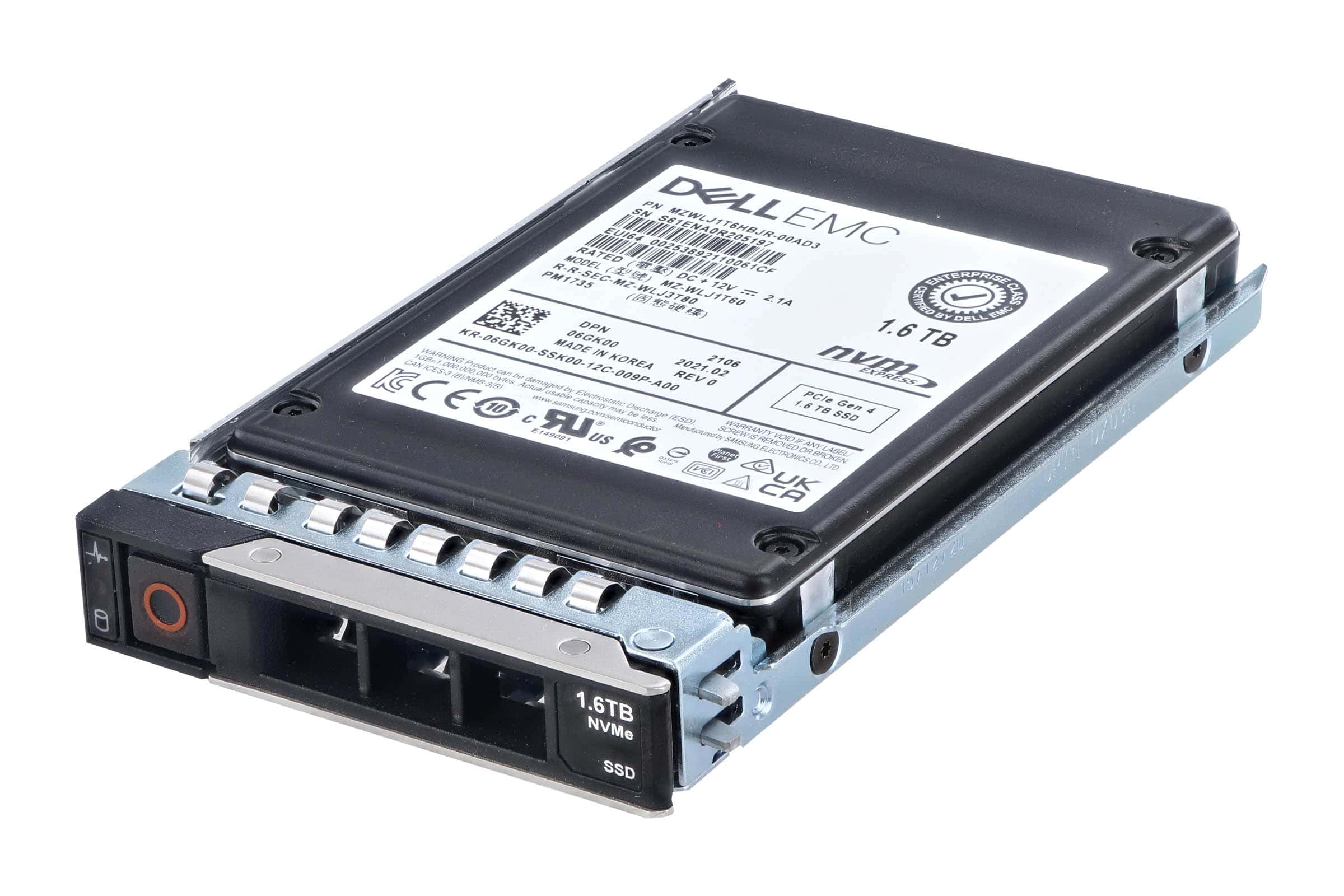 Dell 1.6TB NVMe U.2 SSD (6GK00-RFB) thumbnail