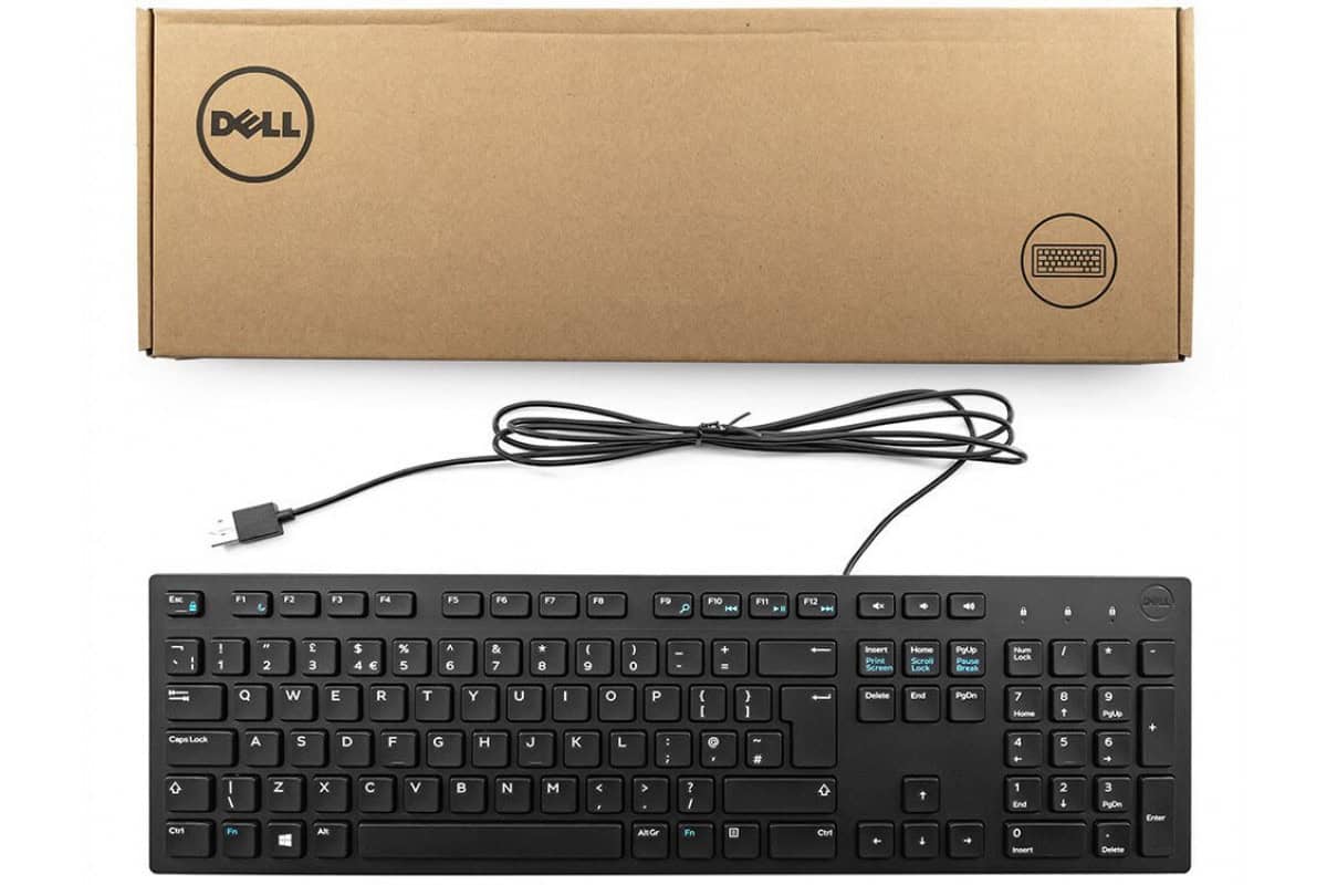 Dell UK, Tastatur, External, USB, Englisch-UK, 105 Tasten, Schwarz, KB216B (8VXM3) (8VXM3) thumbnail