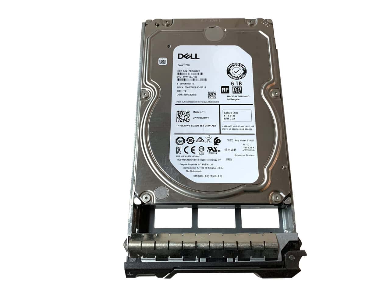 Dell ENTERPRISE 6TB 7.2K 6G (YXTWT-RFB) thumbnail