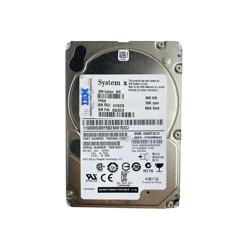 Lenovo IBM 300GB SAS 2.5 10000RPM - SAS - Festplatte - Server/Arbeitsstation (41Y8376) (41Y8376) thumbnail