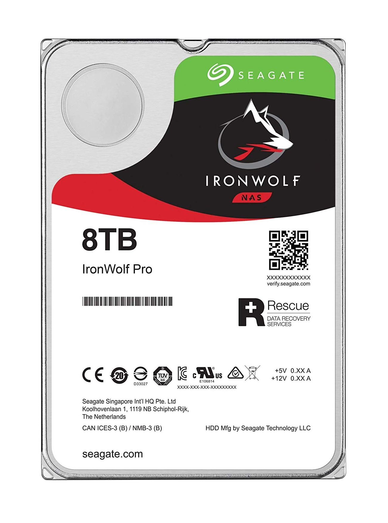 Seagate IronWolf Pro ST8000NE001 interne harde schijf 8 TB 7200 RPM 256 MB 3.5" SATA III (ST8000NE001) thumbnail
