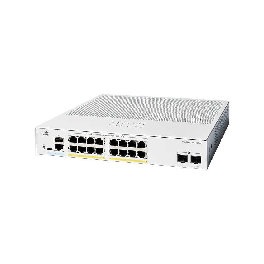 Cisco Refurb/Catalyst 1300 16-port GE (C1300-16P-2G-RF) thumbnail
