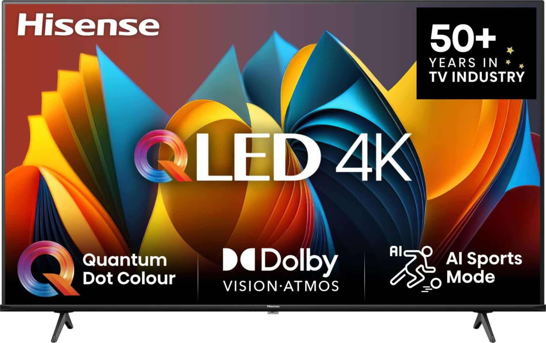 Hisense 55E77NQ 147,3 cm (58") 4K Ultra HD Smart TV Wifi Zwart 350 cd/m² (58E77NQ) thumbnail
