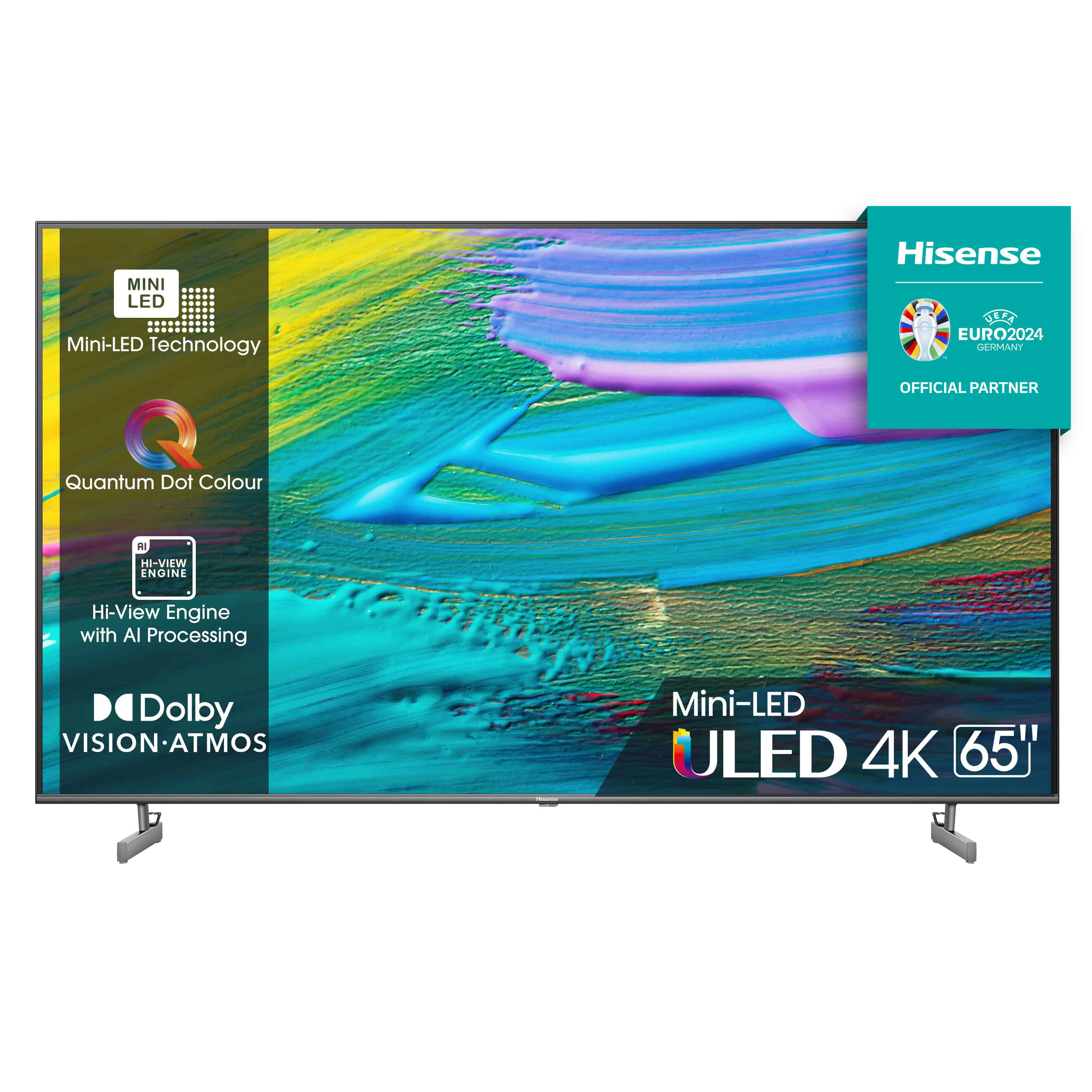Hisense 65U6KQ 165,1 cm (65") 4K Ultra HD Smart TV Wifi Zwart 600 cd/m² (65U6KQ) thumbnail
