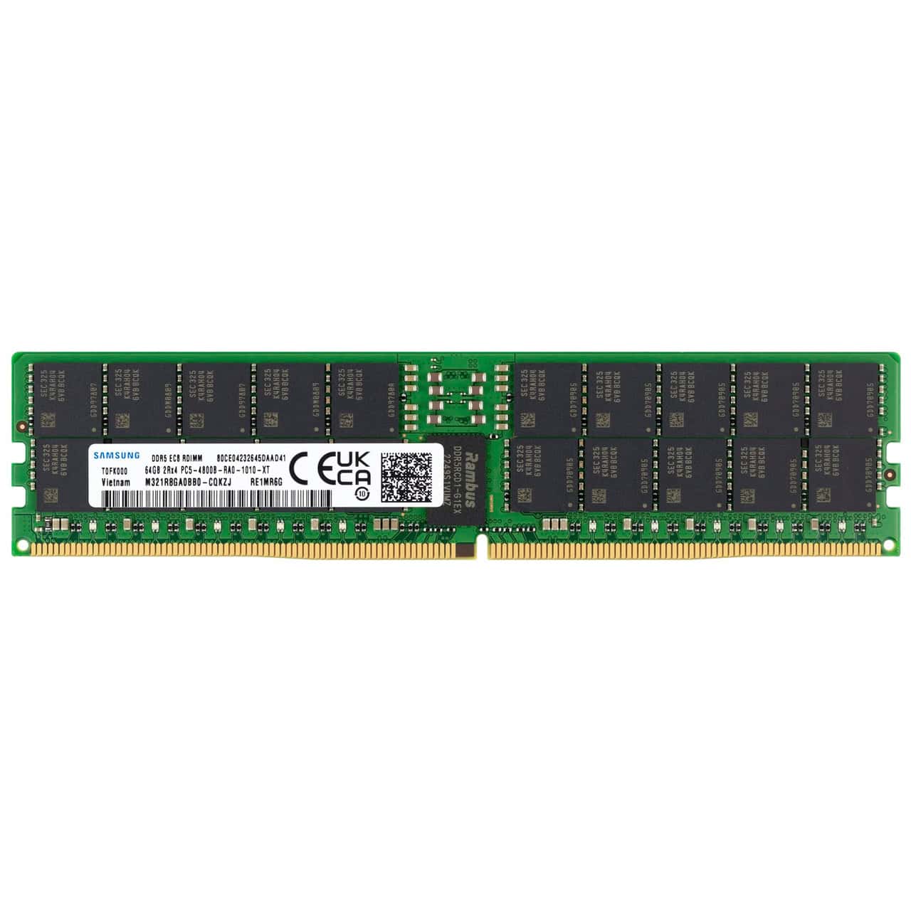 HP Samsung 64GB DDR5 4800MHz RDIMM 2Rx4 ECC 1.1V (M321R8GA0BB0-CQK) thumbnail