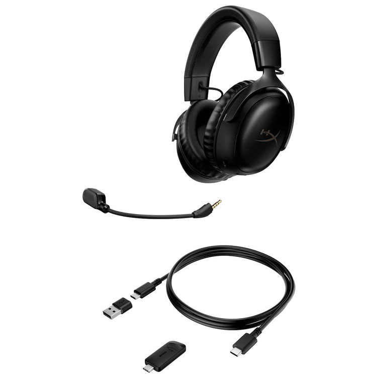 Kingston HyperX Cloud III Wireless Headset black (77Z45AA) thumbnail