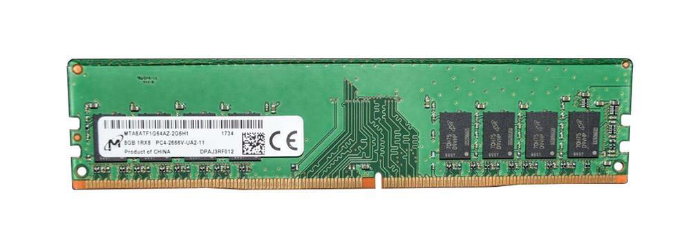 MICRON 8GB (1*8GB) 1RX8 PC4-21300V-U DDR4-2666MHZ 1.2V UDIMM (MTA8ATF1G64AZ-2G6) thumbnail