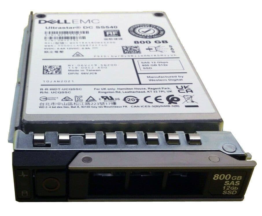 Dell 800GB SAS SSD MU (6VJC9-RFB) thumbnail