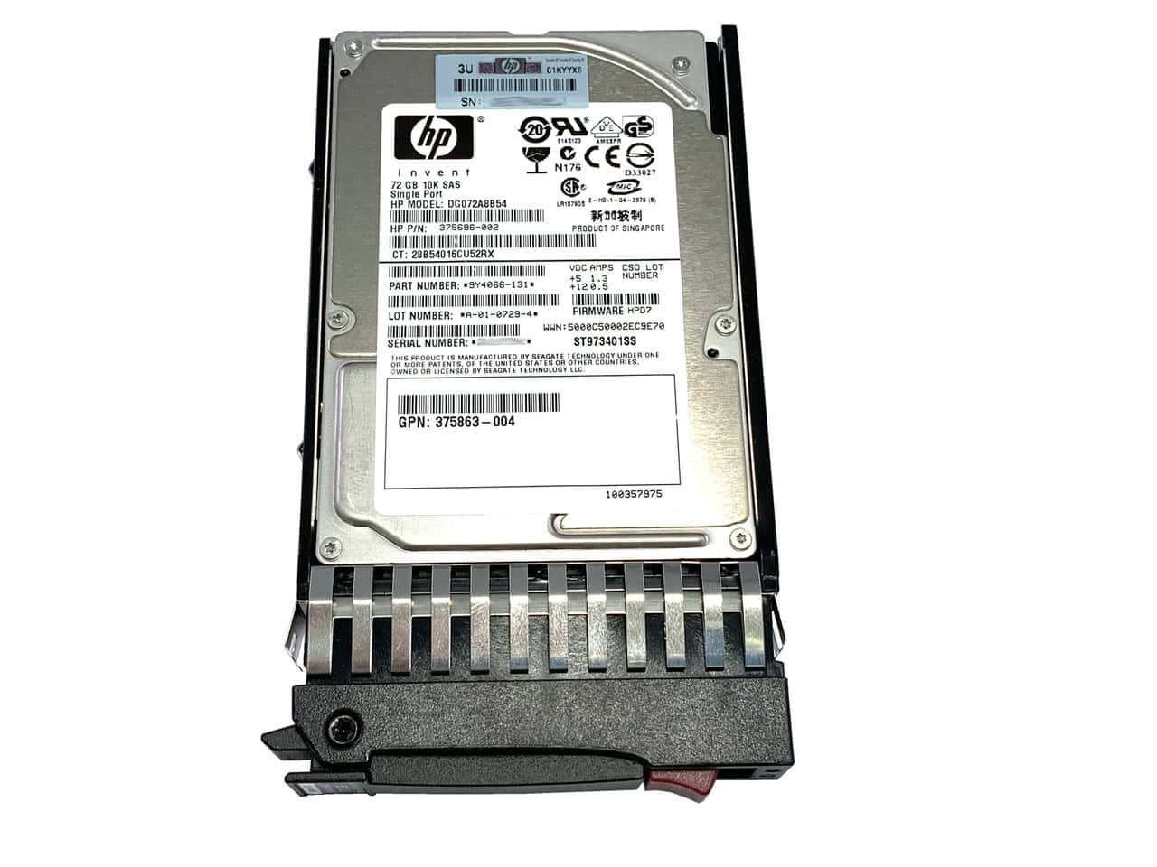 HP HDD/72GB 10K SAS 2.5 (375861-B21) thumbnail