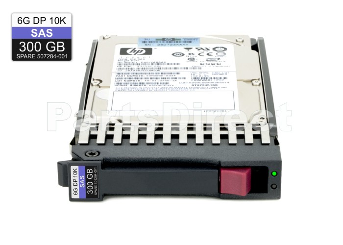HP HDD 300GB 10Krpm SAS SFF (507127-S21) thumbnail