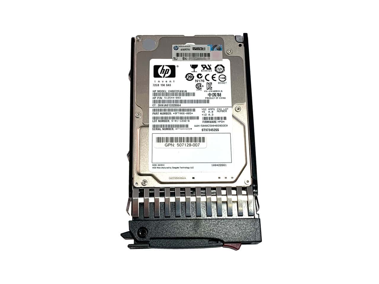 HP HDD 72 GB hot-swap 2.5 (512545-B21) thumbnail