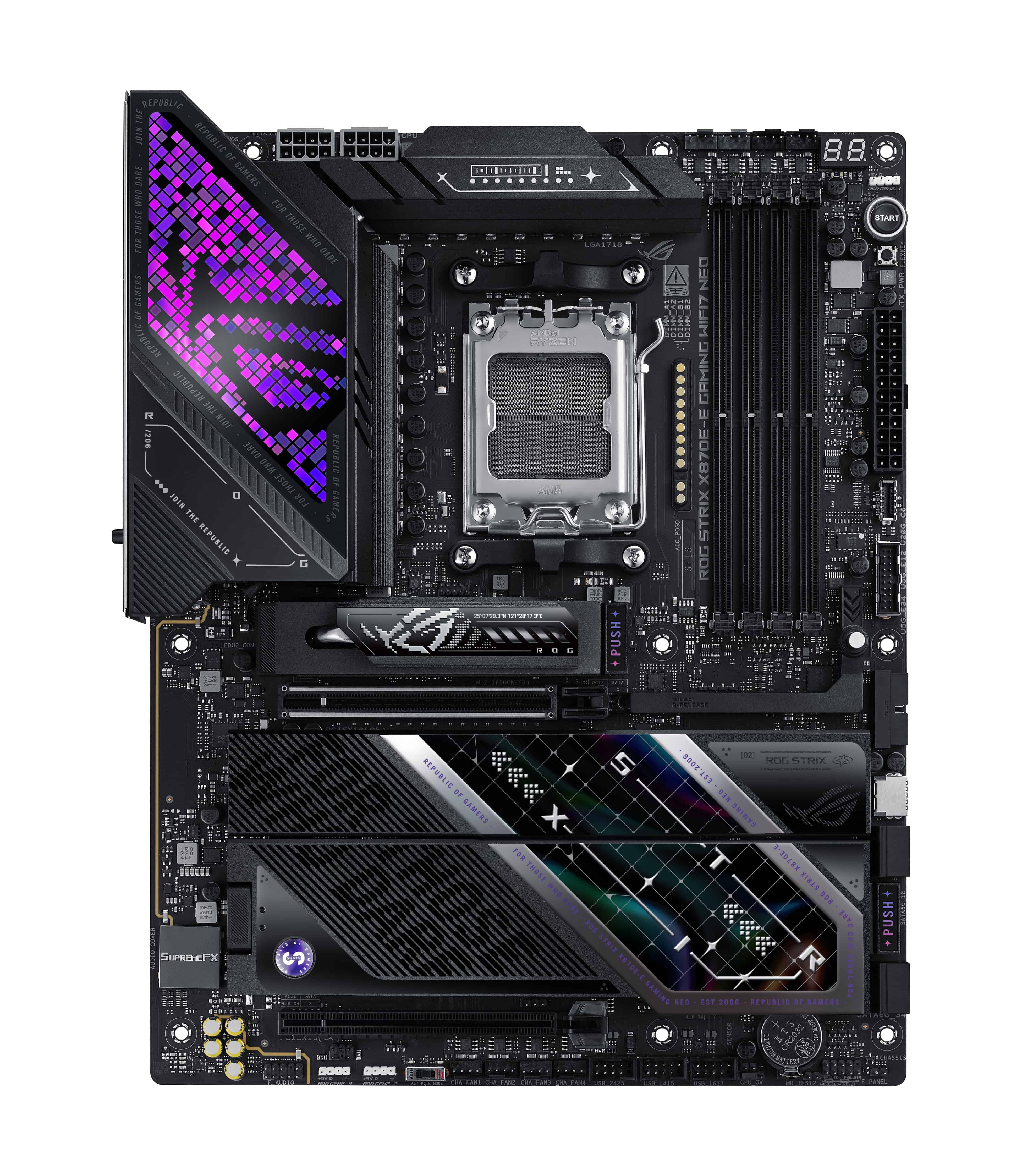 ASUS ROG STRIX X870E-E GAMING WIFI7 NEO AMD X870E Socket AM5 ATX (90MB1P20-M0EAY0) thumbnail