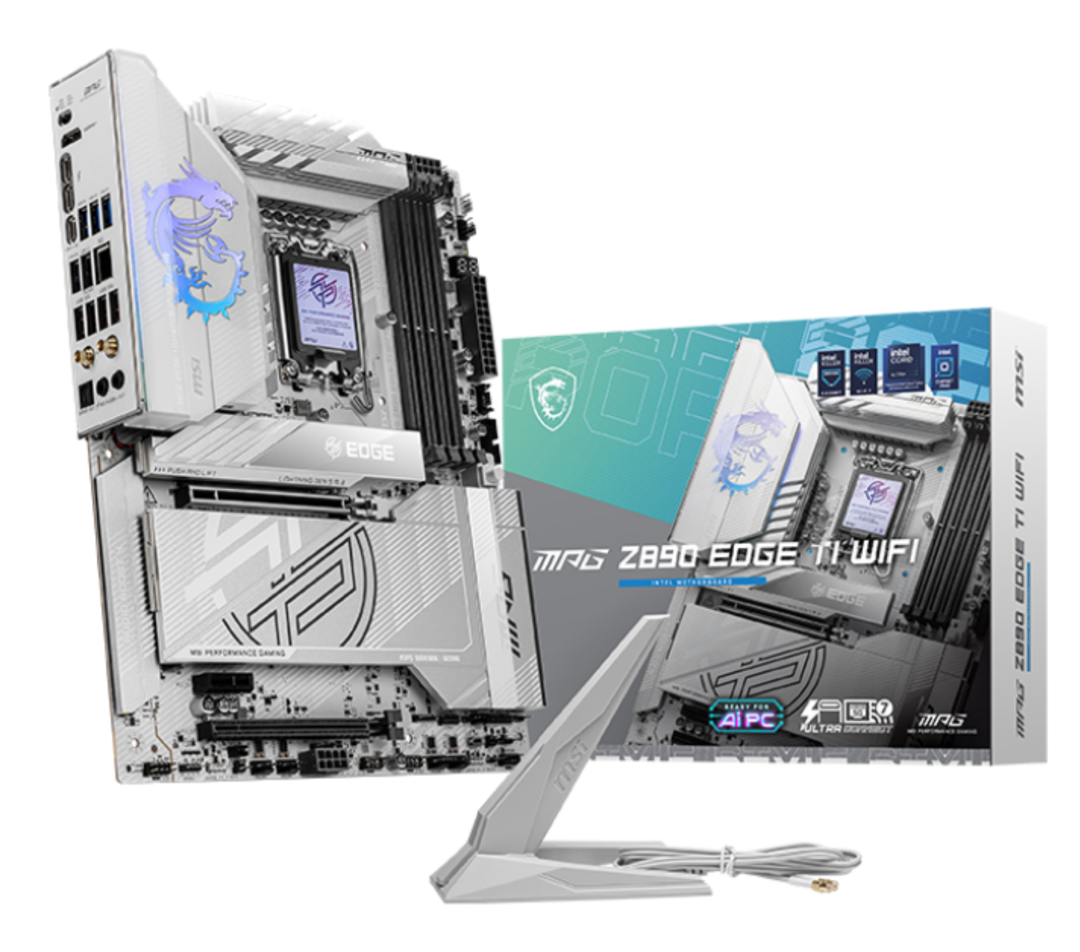 MSI MPG Z890 EDGE TI WIFI moederbord Intel Z890 LGA 1851 (Socket V1) ATX (MPGZ890 EDGETIWIFI) thumbnail