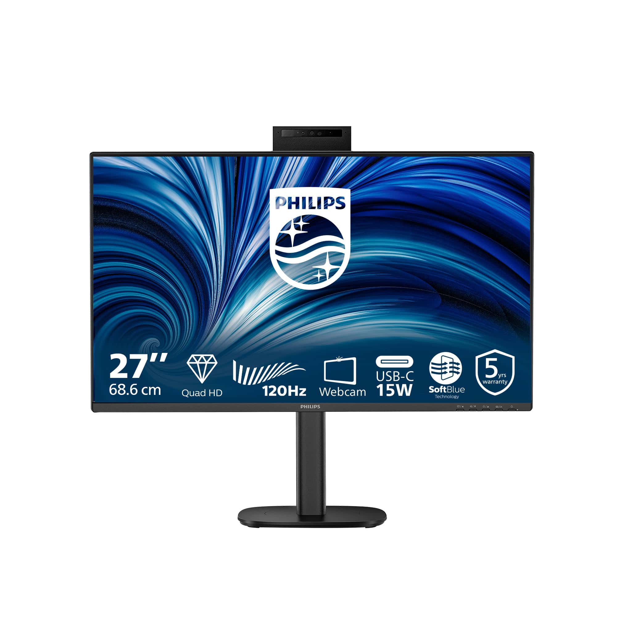 Philips 27B2N3500JH computer monitor 68,6 cm (27") 2560 x 1440 Pixels Quad HD LCD Zwart (27B2N3500JH/00) thumbnail