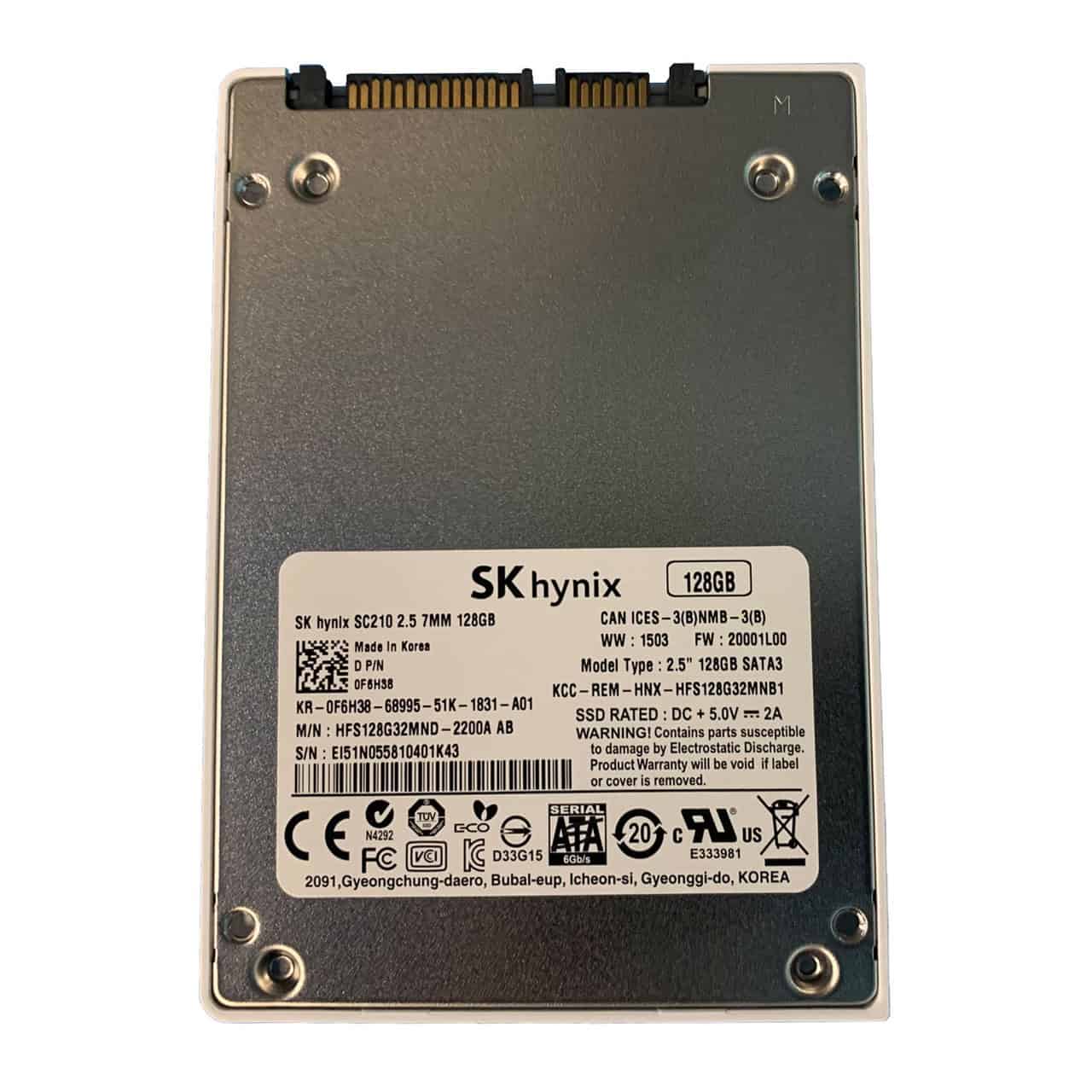 Dell 128GB 6G 2.5INCH SATA SSD (F6H38-RFB) thumbnail