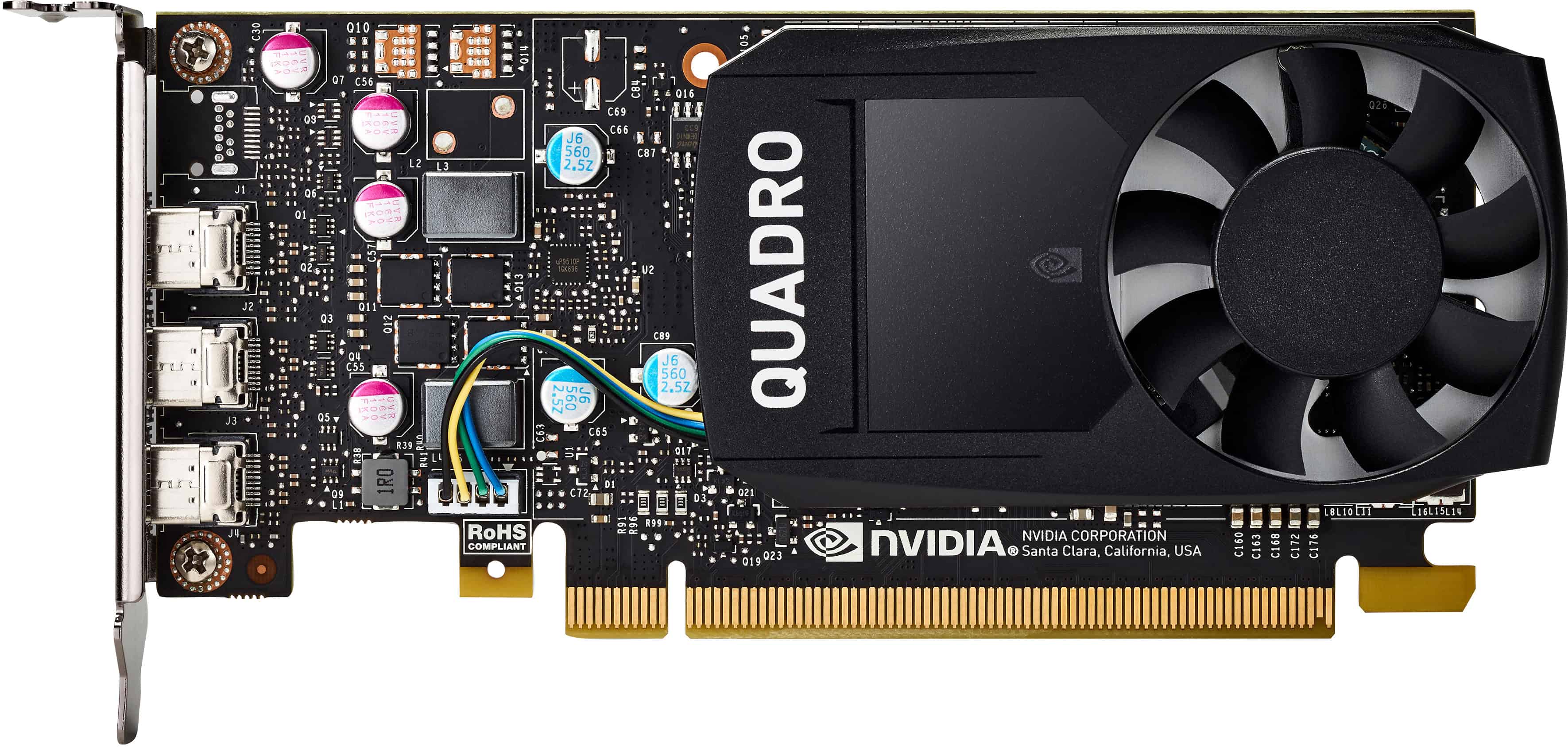 HP NVIDIA Quadro P400 2-GB grafische kaart (1ME43AA) thumbnail