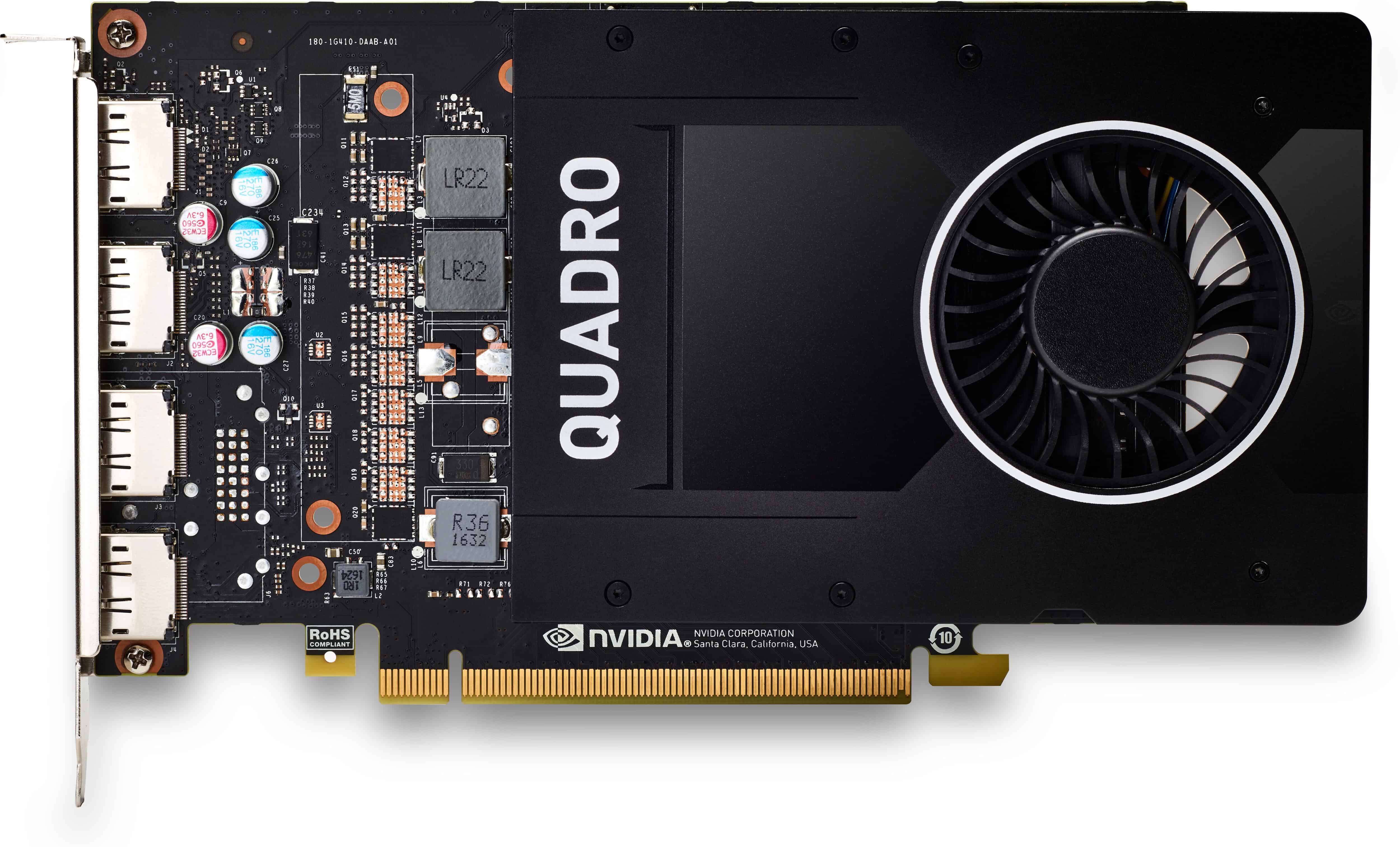 HP 6YT67AA videokaart NVIDIA Quadro P2200 5 GB GDDR5X (6YT67AA) thumbnail
