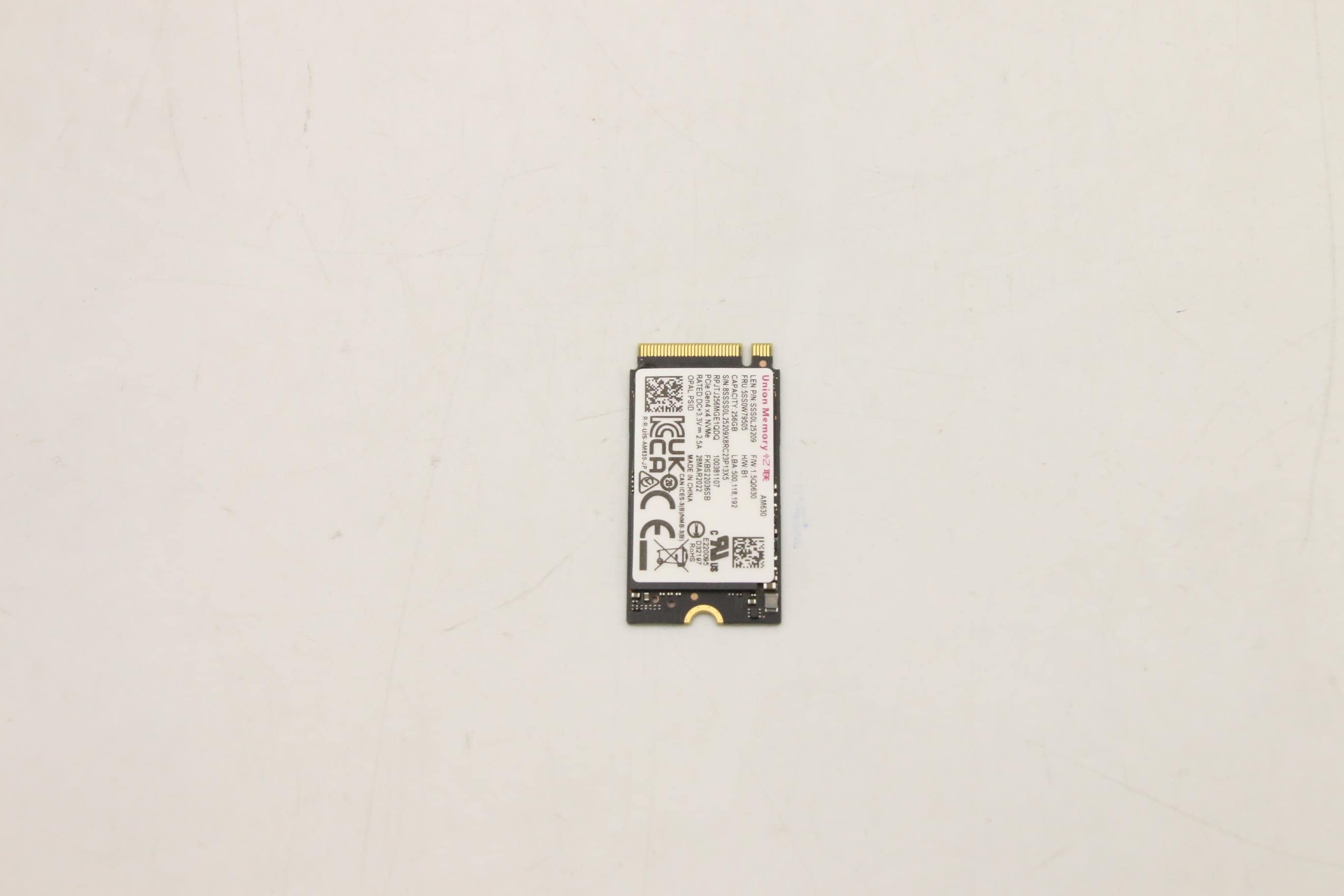 Lenovo SSD 256GB M.2 2242 PCIe4x4 SAM OPAL (5SS0W79502) (5SS0W79502) thumbnail
