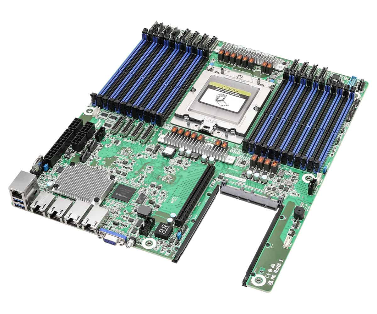 ASRock Rack Server-Mainboard GENOAD24QM32-2L2T/BCM EEB SP5 24x DDR5 2x10GbE (GENOAD24QM32-2L2T/BCM-B) thumbnail