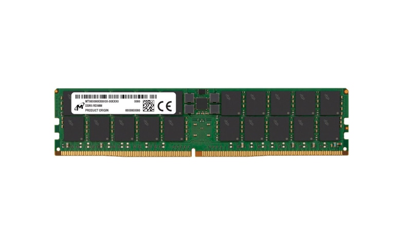 Crucial 64GB Micron Modul DIMM 288-PIN - 6400 MT/s / PC5-25600 - CL52 - registriert - ECC (MTC40F2046S1RC64BH1T) thumbnail